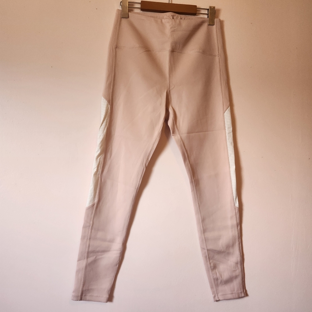 Zyia Active Pink Bare Primo Mesh Hi-Rise 7/8 Legging Pastel Spring Size 12